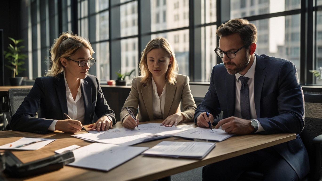 Equipo de profesionales financieros en FinExpert